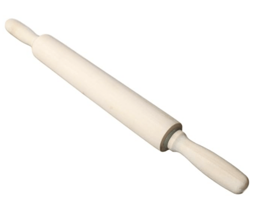Natural Wooden Rolling Pin Chapati Roti Naan Wooden Thick Pastry Roller - 35cm Baking Roller - Image 2